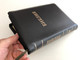 Russian leather bound Holy Bible / Библия - книги священного писания / Synodal Translation / Ukrainian Bible Society 2012 / Leather bound with zipper, Golden Edges, Thumb index (9789664121085)