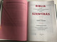 Hungarian Károli Reloaded Bible PU Imitation Leather Cover Dark Red / Magyar Biblia revideált Károli középméretű, bordó, műbőr / Words of God and Words of Jesus in RED (5999883910566)