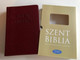 Szent Biblia / Hungarian Holy Bible with words of Jesus in RED /Leather bound Burgundy Cover, Golden edges, 2 bookmark ribbons / Bőrkötés, Bordó színű / Jézus szavai piros kiemeléssel / Patmos Records 2017 (9786155526619