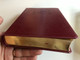 Szent Biblia / Hungarian Holy Bible with words of Jesus in RED /Leather bound Burgundy Cover, Golden edges, 2 bookmark ribbons / Bőrkötés, Bordó színű / Jézus szavai piros kiemeléssel / Patmos Records 2017 9786155526619