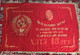Soviet Collector's Item - Lenin Flag from The Soviet Union / Beautiful Large Flag with The Portrait of Vladimir Ilich Lenin and State Emblems of The Soviet Union States / Sovjet Made Flag Collector's Item from CCCP / U.S.S.R. 5577  