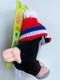 Krtek - Little Mole 14 cm sitting, with tricolor hat / Krteček sedíci, kulich ć-trik / Maulwurf sitz. Mütze rot / Ülő Kisvakond sapkával - 3 színű / Ages 0+ / 49916J (8590121505086)