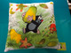 Krtek - Little Mole Pillow 30x30cm - pear / Krteček polštář, hruška / Kissen Maulwurf, birne / Kisvakond párna, körte / Designed and Hand made in Czech Republic / 99915G