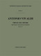 Vivaldi, Antonio: SON. PER STRUM. VARI E B.C.: PER VL. E LIUTO IN SOL MIN. R / V 85 - F.XVI/4 / Ricordi /1984