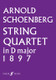 Schönberg, Arnold: String Quartet in D major (score) / Faber Music