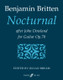 Britten, Benjamin: Nocturnal after John Dowland / Faber Music