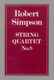 Simpson, Robert: String Quartet No.8 (score) / Faber Music