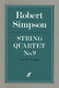 Simpson, Robert: String Quartet No.9 (score) / Faber Music