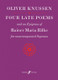 Knussen, Oliver: Four Late Poems & Epigram (solo voice) / Faber Music