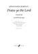 Harvey, Jonathan: Praise Ye the Lord. SATB accompanied / Faber Music