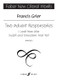 Grier, Francis: Two Advent Responsories / Faber Music