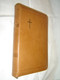 Finnish Luxury Brown Leather Bound Bible / 122x180 mm Size, Zipper, Thumb Indexed / Pyha Raamattu
