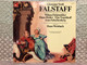 Giuseppe Verdi: Falstaff - Höhepunkte Der Oper In Deutscher Sprache / Wilma Fichtmüller, Hans Hotter, Else Tegetthoff, Arno Schellenberg, Chor Und Orchester Des Leipziger Rundfunks, Dirigent: Hans Weisbach / BASF LP / 10 22137-7 