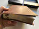 Szent Biblia / Hungarian Holy Bible with words of Jesus in RED / Genuine Leather bound Brown Cover, Goltmos Reden edges, 2 bookmark ribbons, Thumb Indexed / Bőrkötés, Barna színű / Jézus szavai piros kiemeléssel / Pacords 2020 9786155526619