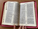 Pink Russian Bible with family pages (gift, wedding, children, events) / розовая Библия с семейными страницами / Pink Leather bound with zippe, indexes, buttonr and golden edges / Mid Size / Russian Bible Society 2017