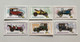 MAGYAR POSTA / 75 EVES A MAGYAR AUTOKLUB (THE HUNGARIAN AUTO CLUB IS 75 YEARS OLD) / Arrow 1915 - Swift 1911 - Ford "T" 1908 - Mersedez 1901 - Panhard Levassor 1912 - Csonka 1906 / Stamp (stanpshun016)