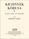 Bárdos Lajos Kicsinyek kórusa 3  Kilenc ének két szólamra  sheet music (9790080011898)