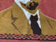 Vintage Hand-Woven Vladimir Lenin Portrait Rug: A Rare Piece of Soviet History (c. 1950s) (VladimirLeninRug003)