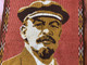Vintage Hand-Woven Vladimir Lenin Portrait Rug: A Rare Piece of Soviet History (c. 1950s) (VladimirLeninRug003)