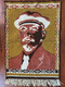 Vintage Hand-Woven Vladimir Lenin Portrait Rug: A Rare Piece of Soviet History (c. 1950s) (VladimirLeninRug003)