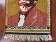 Vintage Hand-Woven Vladimir Lenin Portrait Rug: A Rare Piece of Soviet History (c. 1950s) (VladimirLeninRug003)