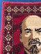 Iconic Soviet Era Handmade Wool Lenin Centenary Wall Rug - USSR Vintage Decor (LeninWallRug)
