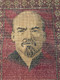 Iconic Soviet Era Handmade Wool Lenin Centenary Wall Rug - USSR Vintage Decor (LeninWallRug)