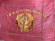 Vintage USSR State Manufactory Soviet Union Red Silk Ceremonial Banner Flag (RedSilkBanner)
