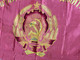 Vintage USSR State Manufactory Ukrainian SSR Red Silk Ceremonial Award Banner Flag (UkrainianSSRFlag)