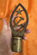 Vintage Soviet Brass Banner Finial with Hammer, Sickle, and Star (SovietBannerFinial)