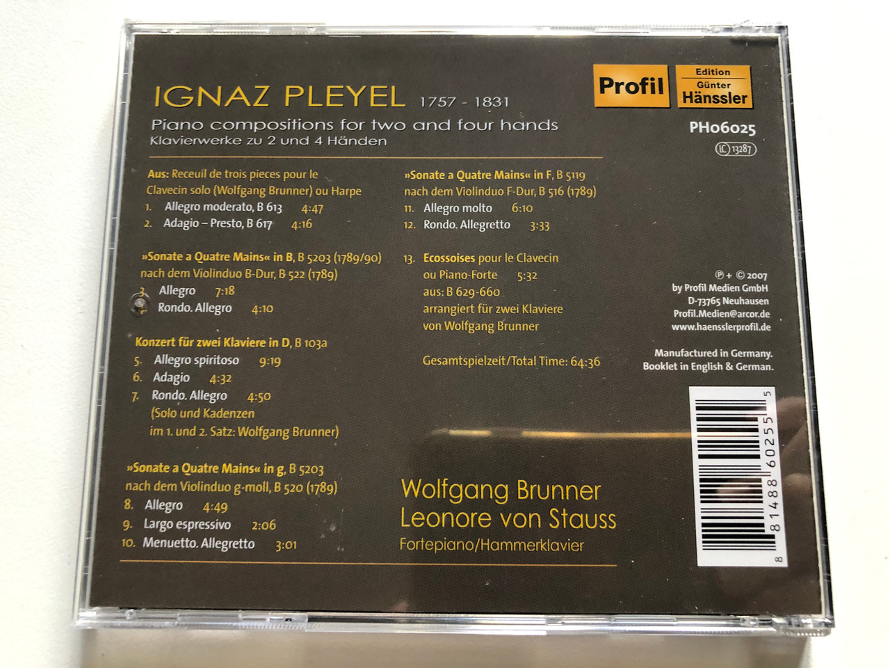 https://cdn11.bigcommerce.com/s-62bdpkt7pb/products/0/images/316076/Ignaz_Pleyel_Piano_compositions_for_two_and_four_hands_Klavierwerke_zu_2_und_4_Handen_-_Wolfgang_Brunner_Leonore_von_Stauss_fortepiano_Profil_Audio_CD_2007_PH06025_2__84803.1702454365.1280.1280.JPG?c=2