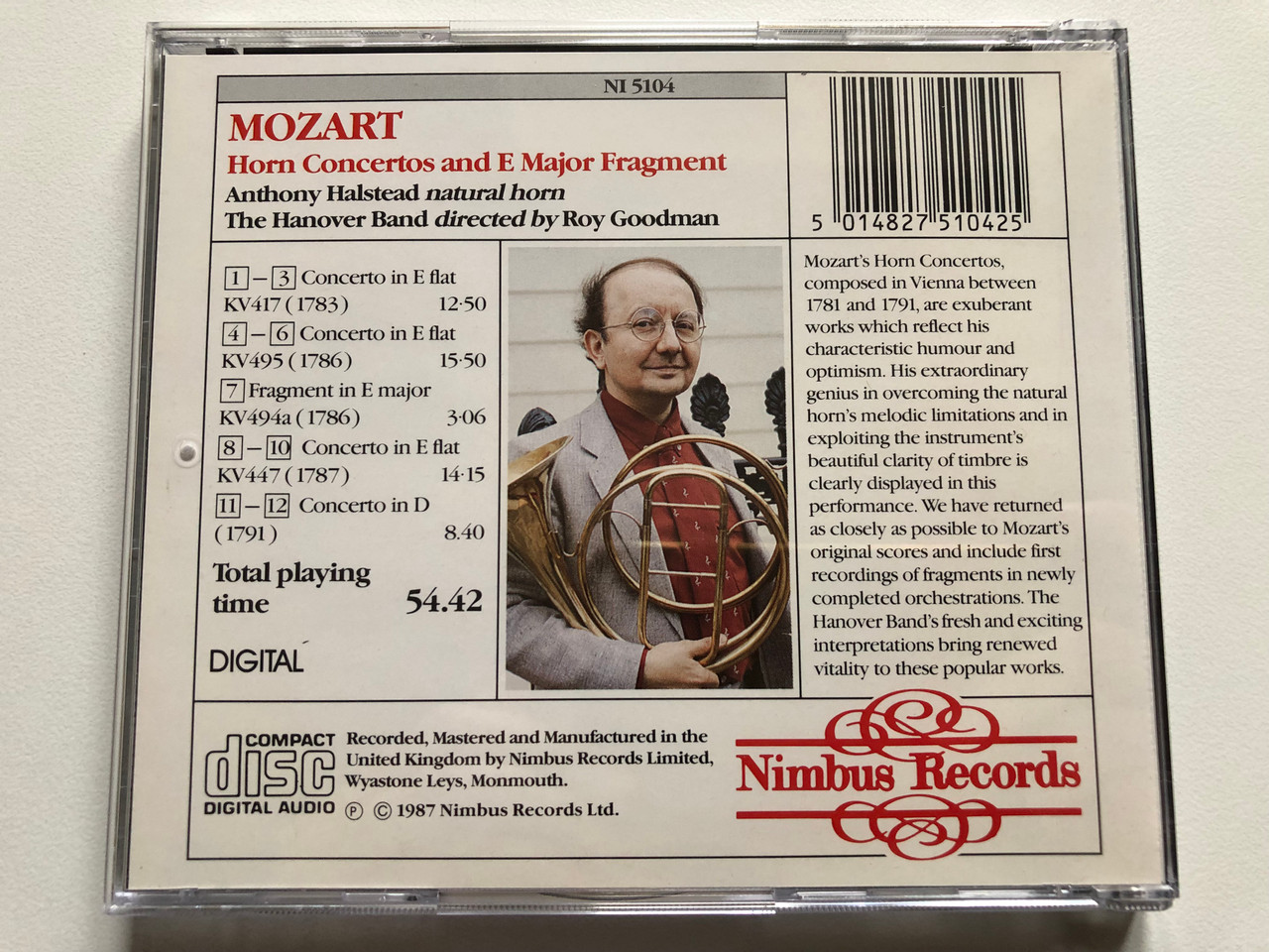 https://cdn11.bigcommerce.com/s-62bdpkt7pb/products/0/images/317104/Mozart_Horn_Concertos_And_E_Major_Fragment_-_Anthony_Halstead_natural_horn_Hanover_Band_directed_by_Roy_Goodman_Nimbus_Records_Audio_CD_1987_NI_5104_2__19482.1703145402.1280.1280.JPG?c=2