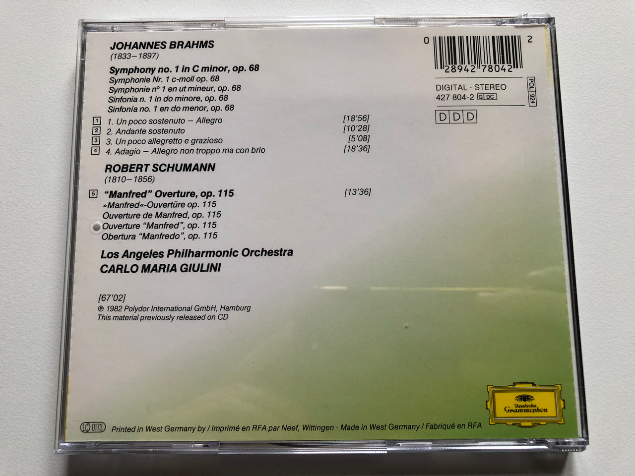 https://cdn11.bigcommerce.com/s-62bdpkt7pb/products/0/images/317155/Johannes_Brahms_Symphonie_No._1_Robert_Schumann_Manfred-Ouvertre_-_Los_Angeles_Philharmonic_Orchestra_Carlo_Maria_Giulini_3D_Classics_Deutsche_Grammophon_Audio_CD_Stereo_427_804-2_2__02806.1703175512.1280.1280.JPG?c=2