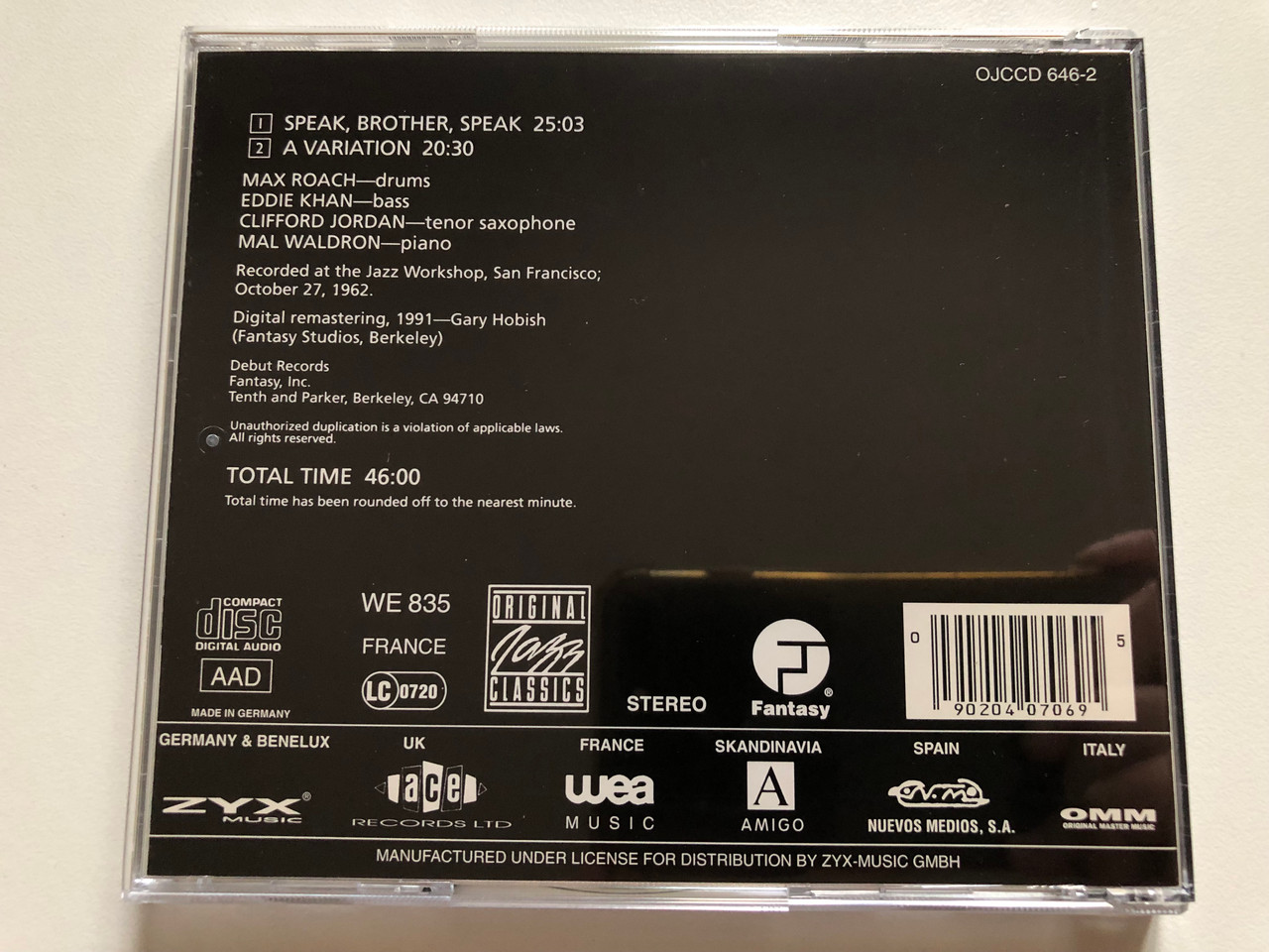 https://cdn11.bigcommerce.com/s-62bdpkt7pb/products/0/images/319006/Max_Roach_Quartet_at_the_jazz_workshop_Speak_Brother_Speak_Debut_Series_Original_Jazz_Classics_Audio_CD_1991_OJCCD_646-2_2__53176.1703789171.1280.1280.JPG?c=2