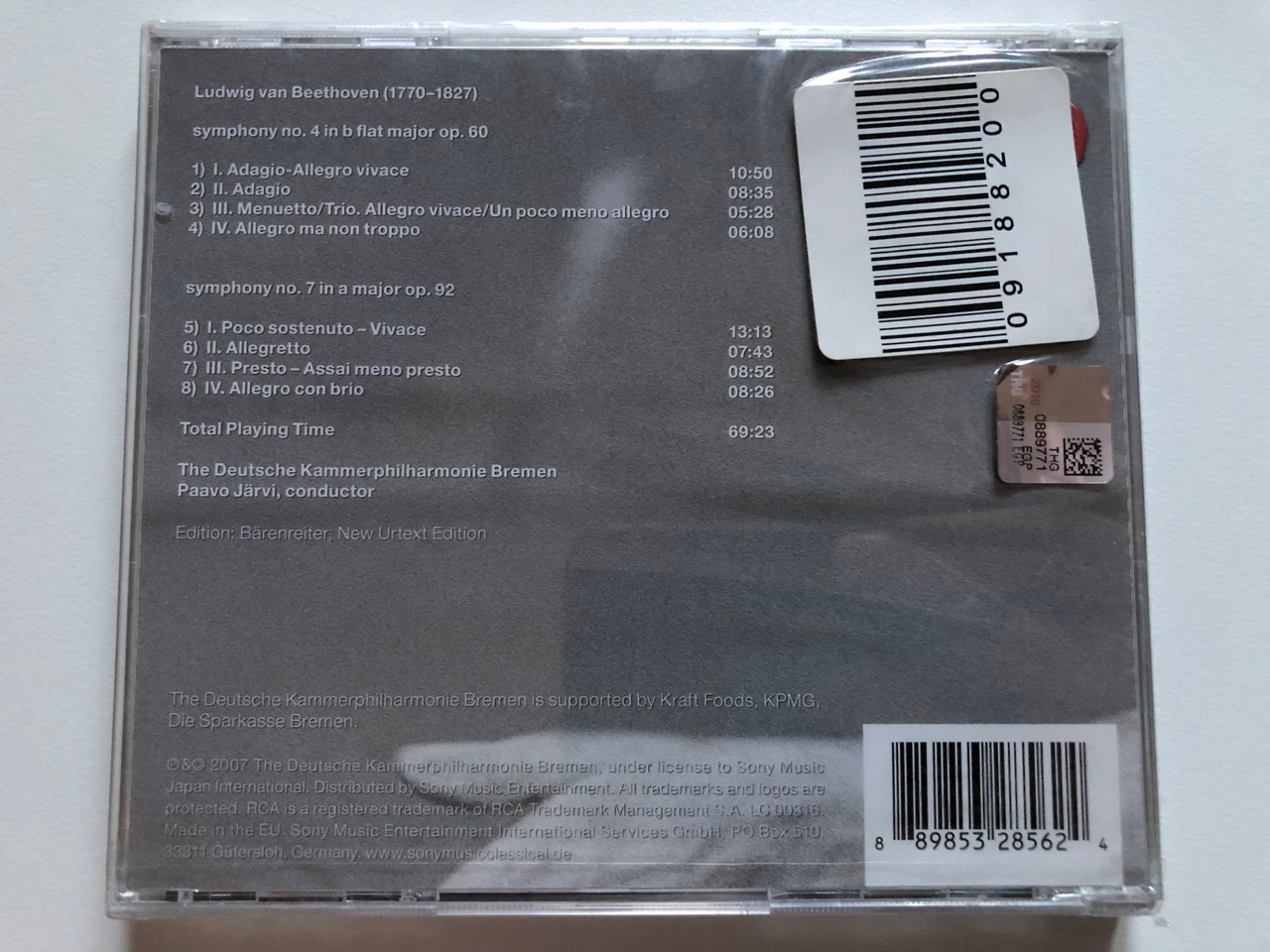 https://cdn11.bigcommerce.com/s-62bdpkt7pb/products/0/images/322594/Paavo_Jrvi_-_Beethoven_Symphony_No_4_Symphony_No_7_-_The_Deutsche_Kammerphilharmonie_Bremen_RCA_Red_Seal_Audio_CD_2007_88985328562_2__82020.1706527457.1280.1280.JPG?c=2