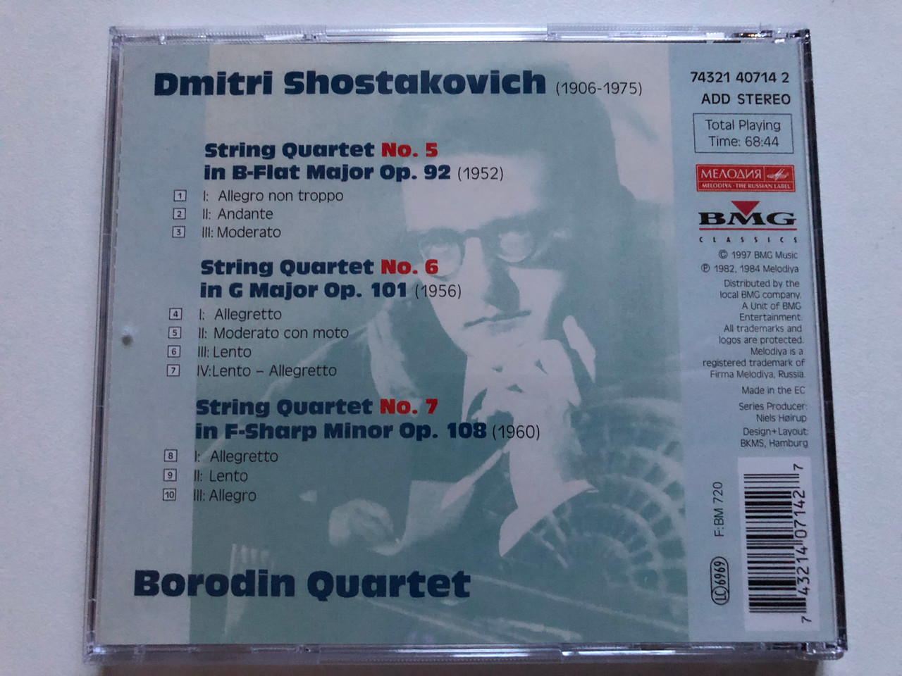 Dmitri Shostakovich: String Quartets Nos. 5, 6 & 7 – Borodin Dmitri Shostakovich: String Quartets Nos. 5, 6 & 7 – Borodin