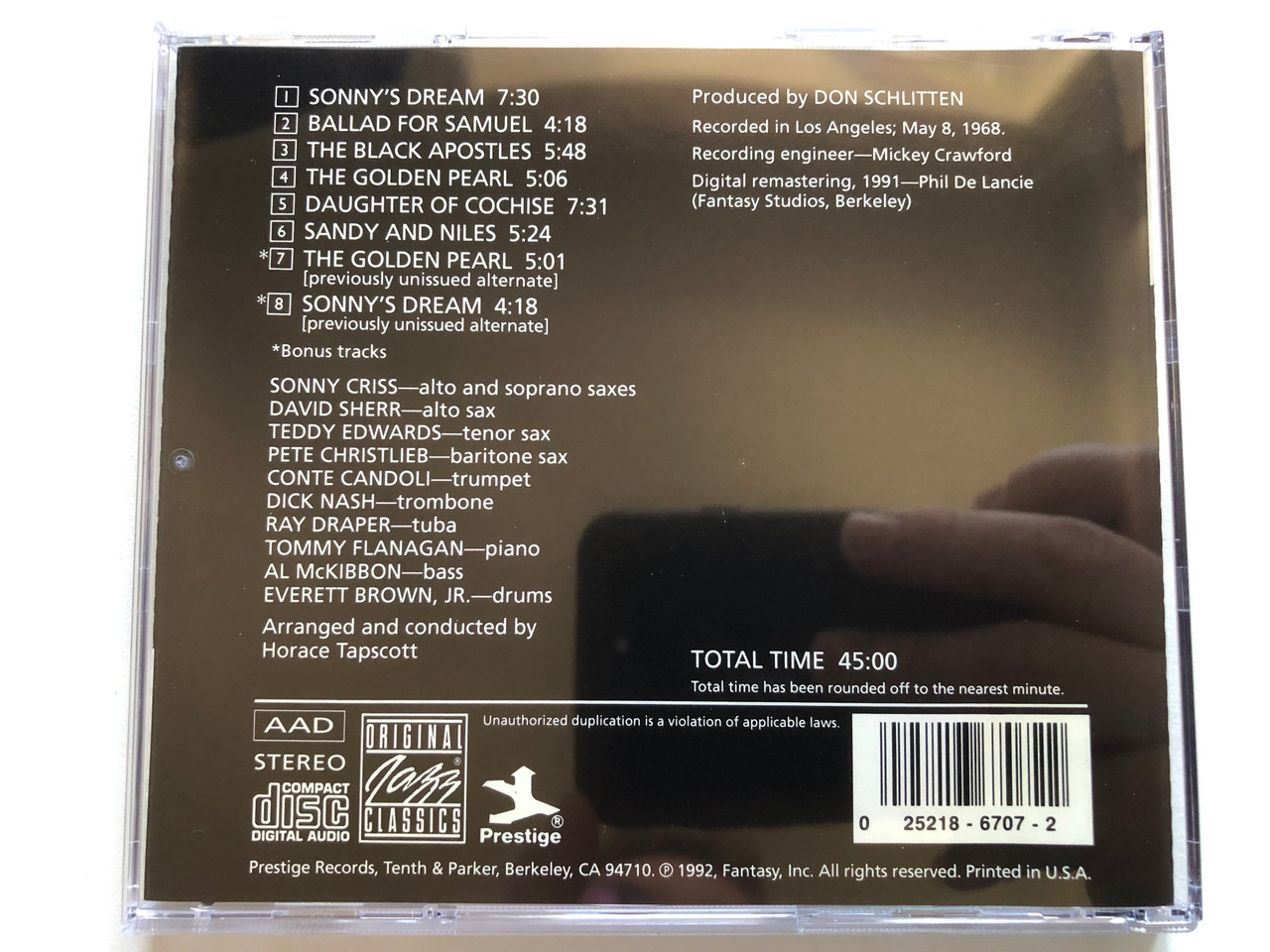https://cdn11.bigcommerce.com/s-62bdpkt7pb/products/0/images/326599/Sonnys_Dream_Birth_Of_The_New_Cool_-_The_Sonny_Criss_Orchestra_Original_Jazz_Classics_Audio_CD_1992_Stereo_OJCCD-707-2_2__11523.1709708721.1280.1280.JPG?c=2