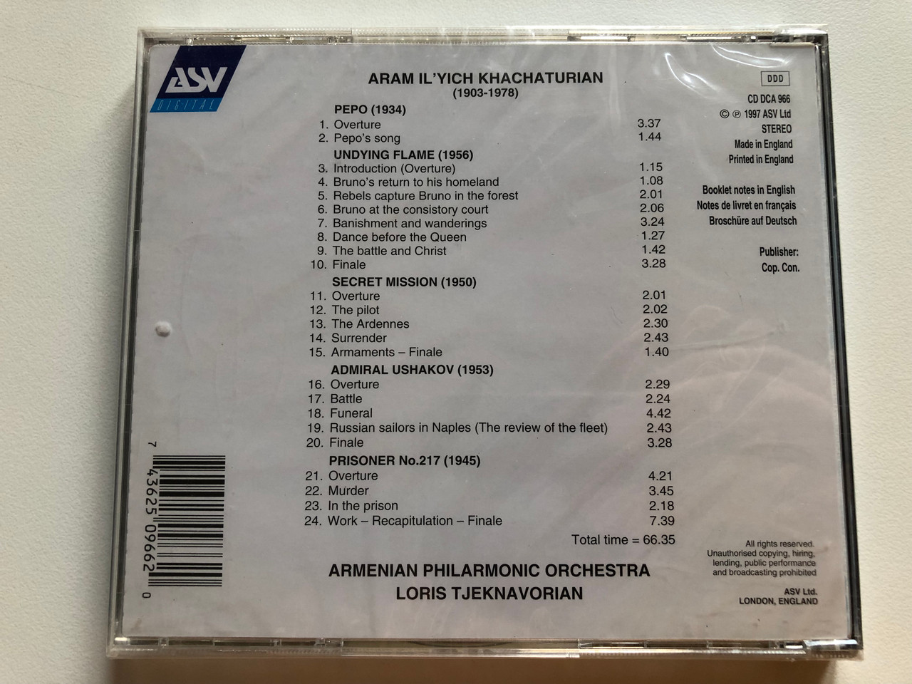 https://cdn11.bigcommerce.com/s-62bdpkt7pb/products/0/images/326769/Khachaturian_-_Film_Music_Pepo_Undying_Flame_Secret_Mission_Admiral_Ushakov_Prisoner_No._217_-_Armenian_Philharmonic_Orchestra_Loris_Tjeknavorian_ASV_Digital_Audio_CD_1997_Stereo_CD__84470.1709895677.1280.1280.JPG?c=2