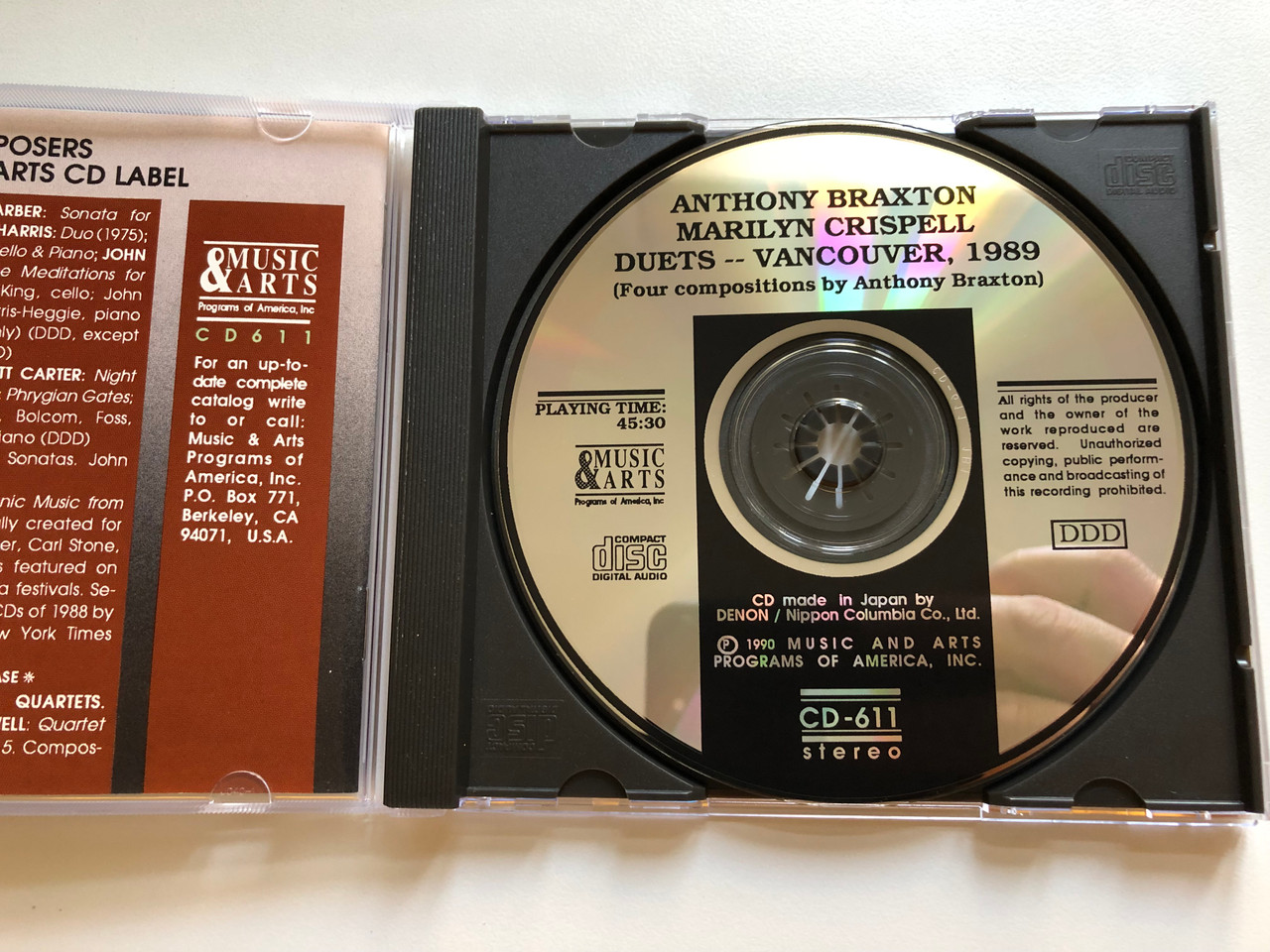 https://cdn11.bigcommerce.com/s-62bdpkt7pb/products/0/images/330395/Duets_Vancouver_1989_-_Four_Compositions_By_Anthony_Braxton_-_Anthony_Braxton_flute_Marilyn_Crispell_piano_Music_Arts_Audio_CD_1990_CD-611_2__58115.1711996808.1280.1280.JPG?c=2