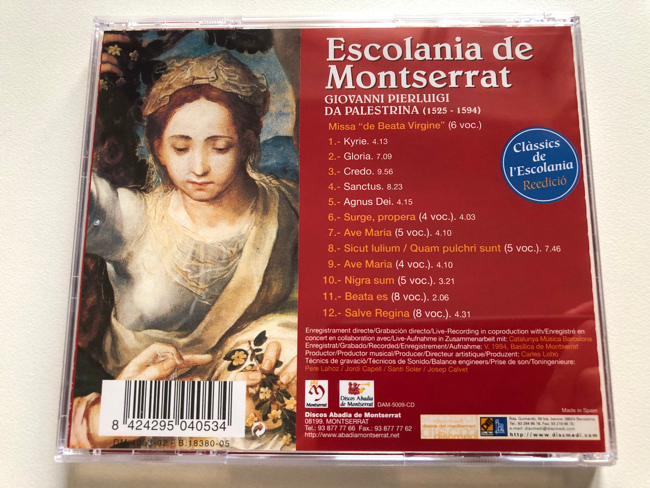 https://cdn11.bigcommerce.com/s-62bdpkt7pb/products/0/images/330629/Escolania_de_Montserrat_-_Palestrina_Missa_de_Beata_Virgine_Surge_propera_Ave_Maria_Nigra_sum_-_Capella_de_Musica_de_Montserrat_Ireneu_Segarra_Discmedia_Blau_Audio_CD_DM4053_02___72863.1712225834.1280.1280.JPG?c=2