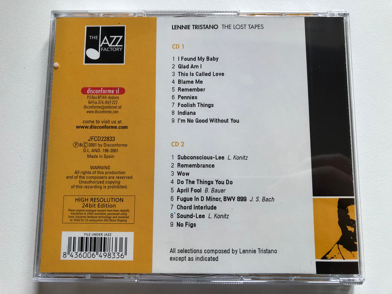 https://cdn11.bigcommerce.com/s-62bdpkt7pb/products/0/images/331394/Lennie_Tristano_The_Lost_Tapes_The_Jazz_Factory_2x_Audio_CD_2001_JFCD_22833_2__74295.1713258695.1280.1280.JPG?c=2