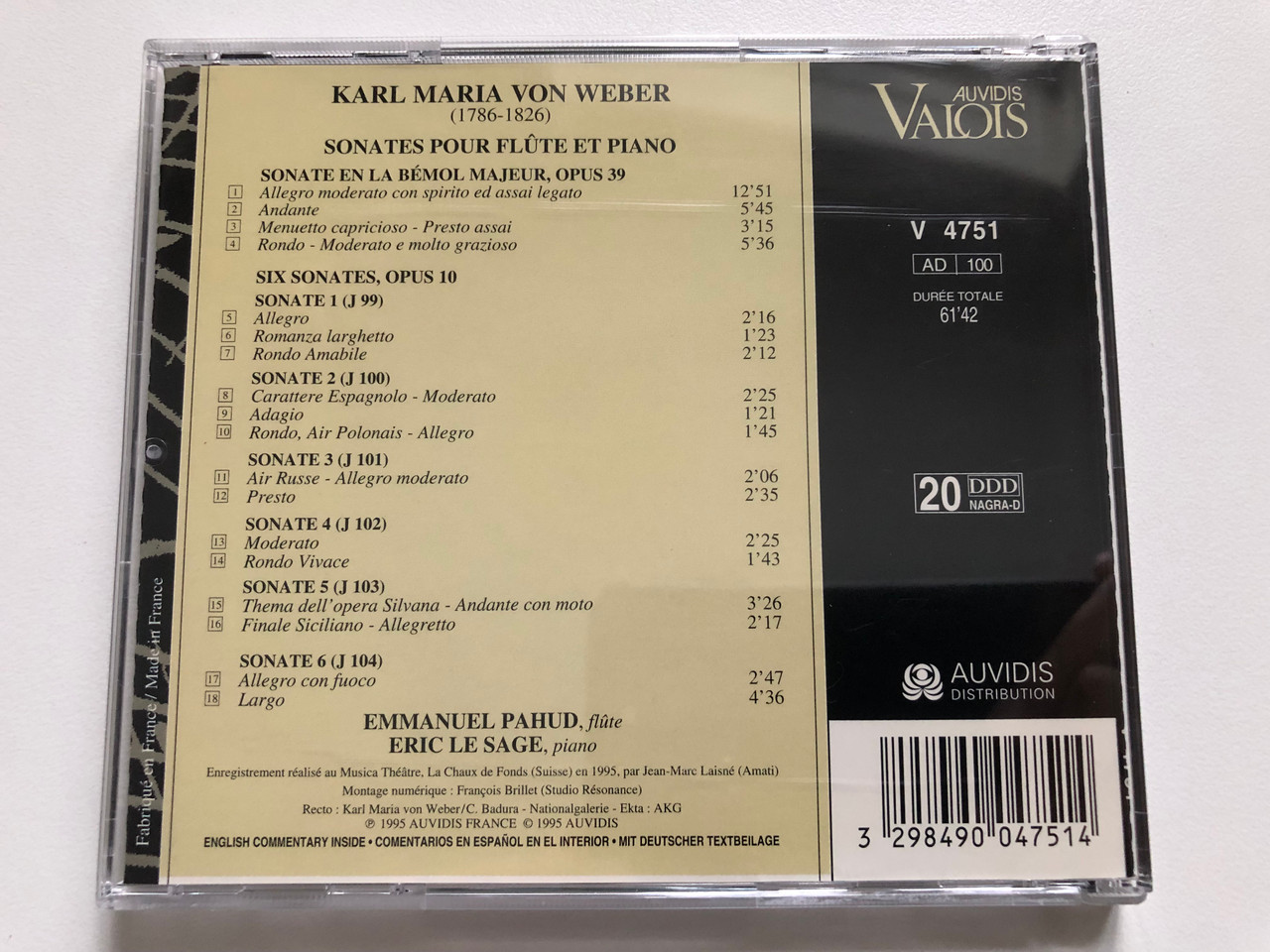 https://cdn11.bigcommerce.com/s-62bdpkt7pb/products/0/images/343047/Karl_Maria_von_Weber_Sonates_Pour_Flte_Et_Piano_-_Emmanuel_Pahud_ric_Le_Sage_Auvidis_Valois_Audio_CD_1995_V_4751_2__44117.1722523920.1280.1280.JPG?c=2