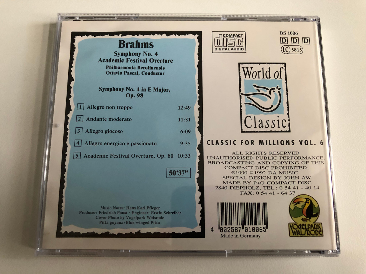 https://cdn11.bigcommerce.com/s-62bdpkt7pb/products/0/images/344619/Brahms_-_Symphony_No._4_Academic_Festival_Ouverture_Classic_For_Millions_Vol._6_World_Of_Classic_Audio_CD_1992_BS_1006_4__00583.1723652649.1280.1280.JPG?c=2