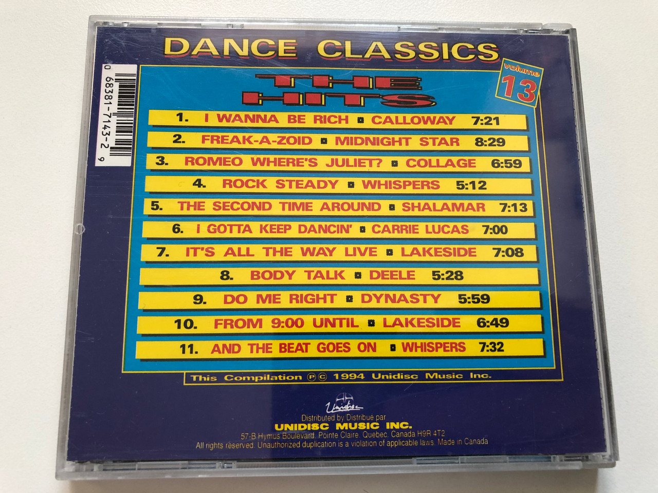 https://cdn11.bigcommerce.com/s-62bdpkt7pb/products/0/images/347060/Dance_Classics_-_The_Hits_Volume_13_-_Collage_The_Deele_Carrie_Lucas_Shalamar_Midnight_Star_Calloway_Dynasty_Lakeside_Whispers_Full_Length_Versions_Unidisc_Audio_CD_1994_SPLK-714_3__77314.1724829102.1280.1280.JPG?c=2