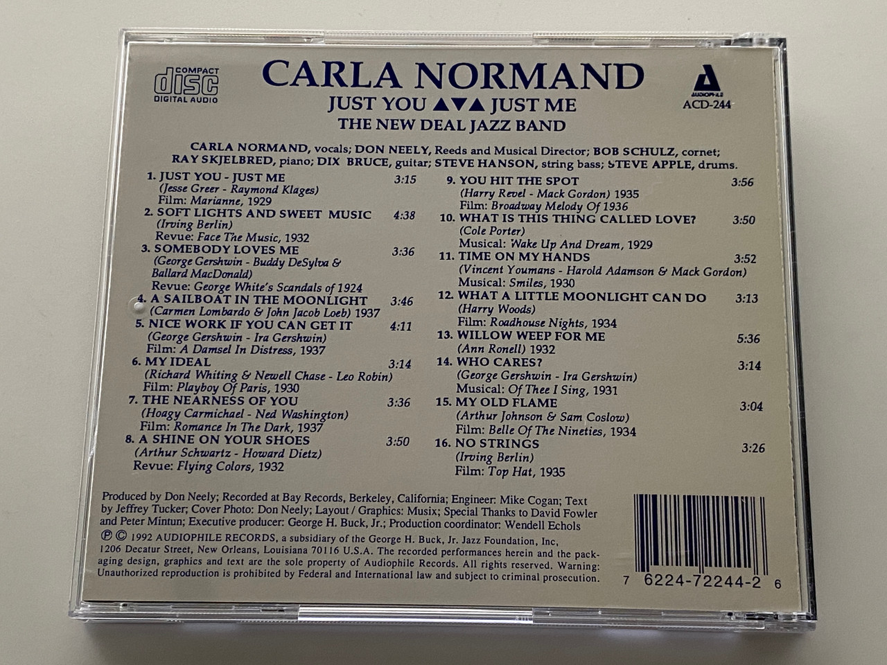 https://cdn11.bigcommerce.com/s-62bdpkt7pb/products/0/images/352121/Carla_Normand_With_The_New_Deal_Jazz_Band_Just_You_Just_Me_Audiophile_Audio_CD_1992_ACD-244_2__86131.1728047251.1280.1280.jpg?c=2