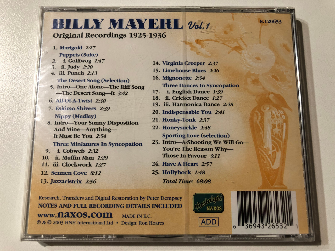 https://cdn11.bigcommerce.com/s-62bdpkt7pb/products/0/images/354761/Billy_Mayerl_Vol._1_-_Original_Recordings_1925_-_1936_Naxos_Nostalgia_Audio_CD_2003_8_2__54657.1729157425.1280.1280.JPG?c=2