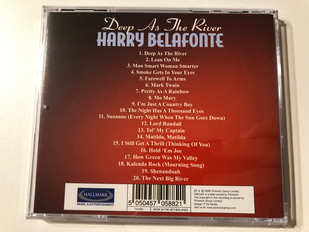 https://cdn11.bigcommerce.com/s-62bdpkt7pb/products/0/images/357352/Harry_Belafonte_Deep_As_The_River_Hallmark_Music_Entertainment_Audio_CD_2006_705882_2__07410.1730358218.1280.1280.JPG?c=2