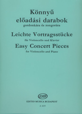 Easy Concert Pieces for Cello & Piano - Pejtsik Árpád EMB