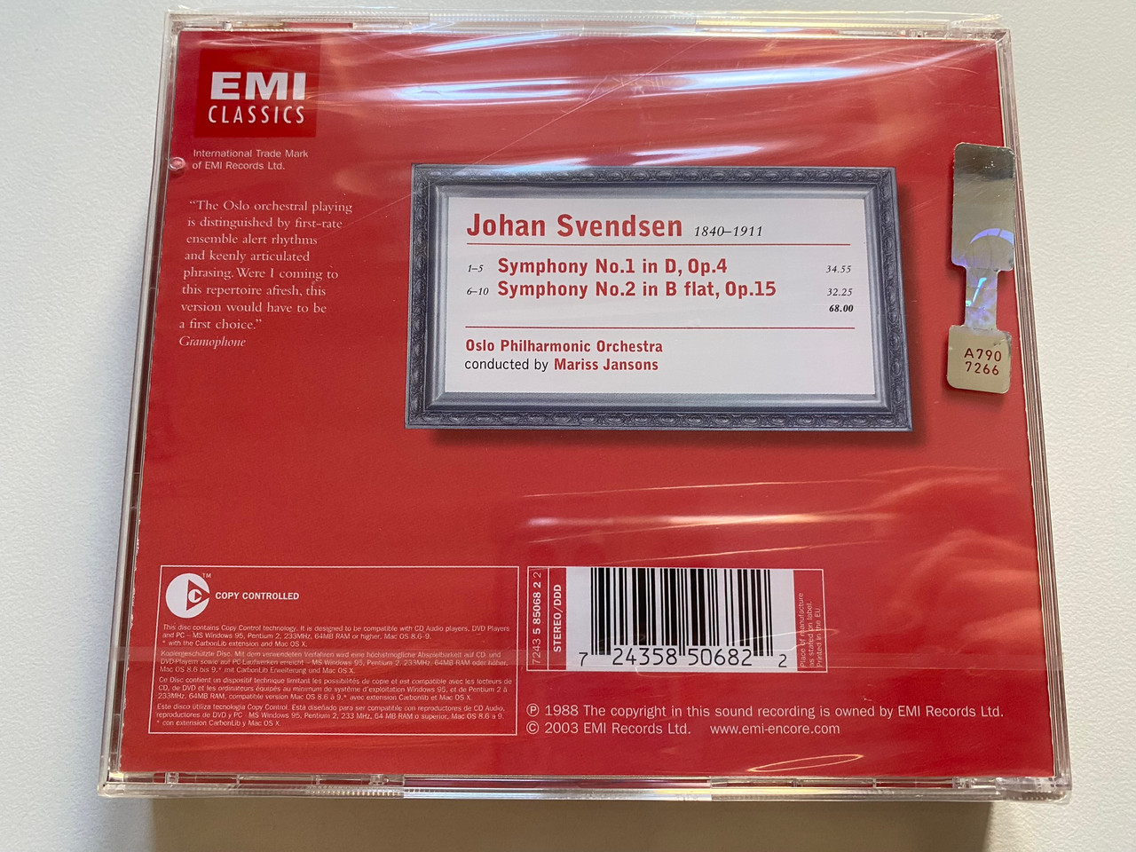 https://cdn11.bigcommerce.com/s-62bdpkt7pb/products/43489/images/328358/Svendsen_Symphonies_Nos._1_2_Oslo_Philharmonic_Orchestra_Mariss_Jansons_EMI_Classics_Audio_CD_2003_Stereo_724358506822_2__82654.1710921734.1280.1280.jpg?c=2