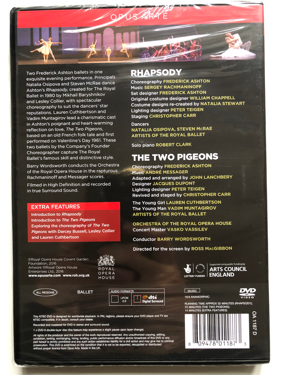 Frederick Ashton: Rhapsody - The Two Pigeons / ORCHESTRA OF THE ROYAL OPERA  HOUSE / Opus Arte